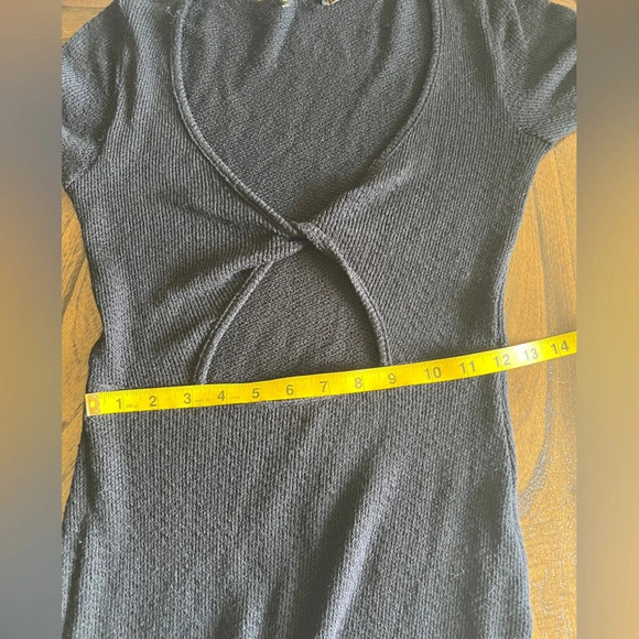 ViX Paula Hermanny Black Ana Mid Length Cover Up Dress Women’s Size S NWT - Picture 9 of 11